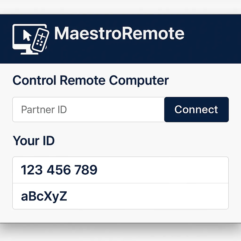 MaestroRemote dashboard preview